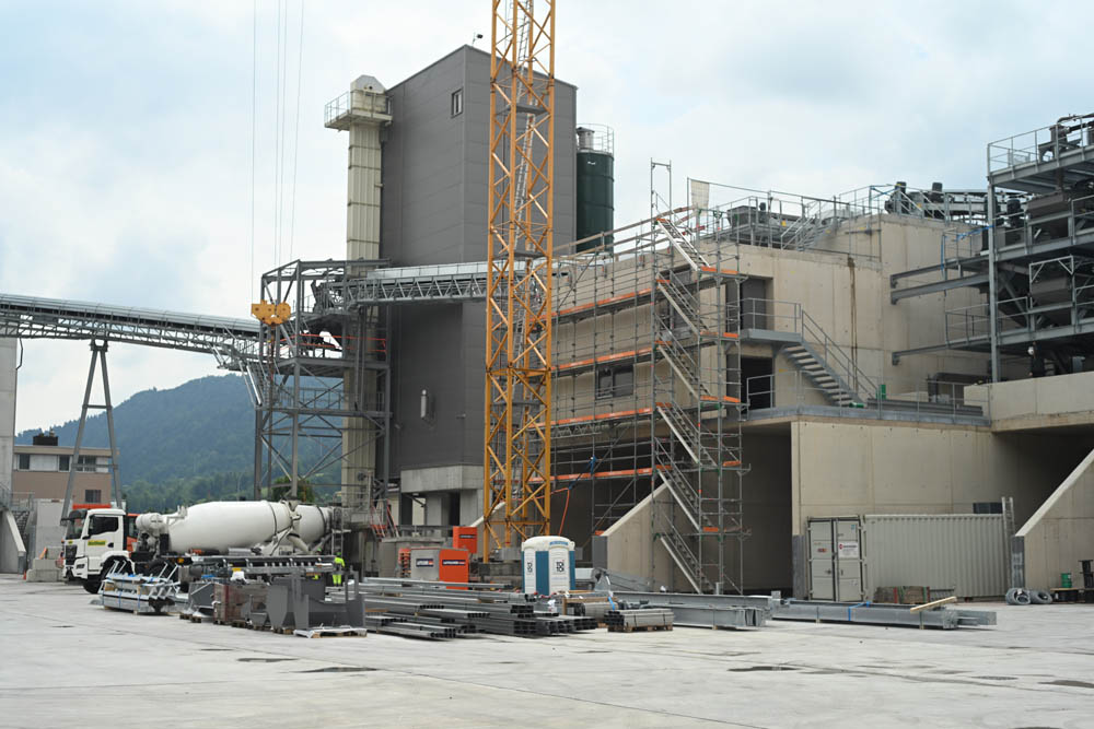 Baustelle beim Betonwerk in Malters