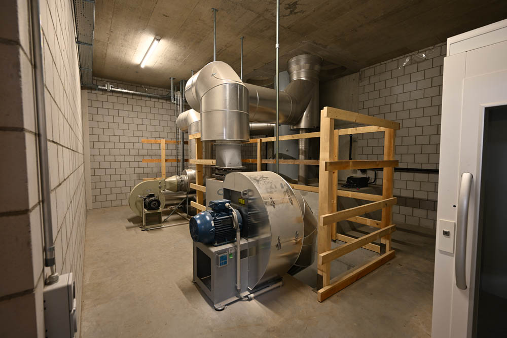 Keller mit einer Heizung