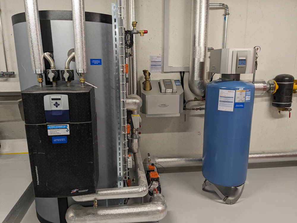 Keller mit einer Heizungsanlage